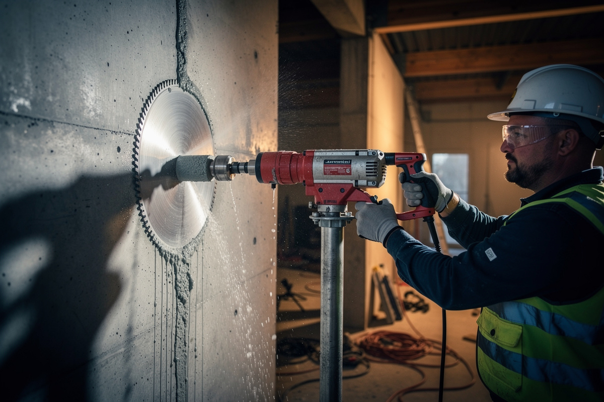 Carotter un mur : technique, étapes, prix et sécurité