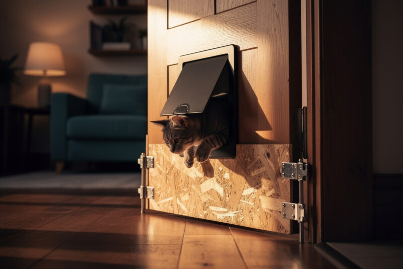 Chatière sans percer : 3 solutions malines pour porte ou fenêtre