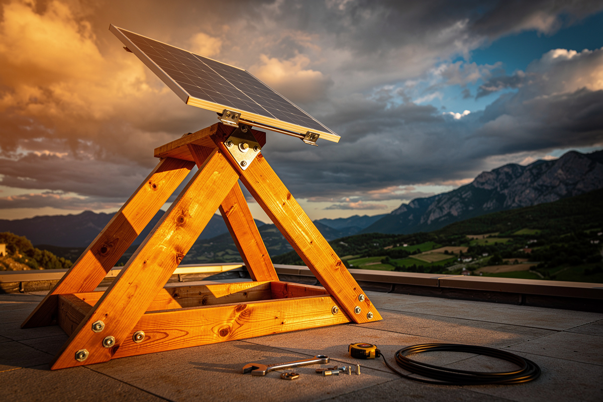 Fabriquer un support panneau solaire en bois : le guide complet