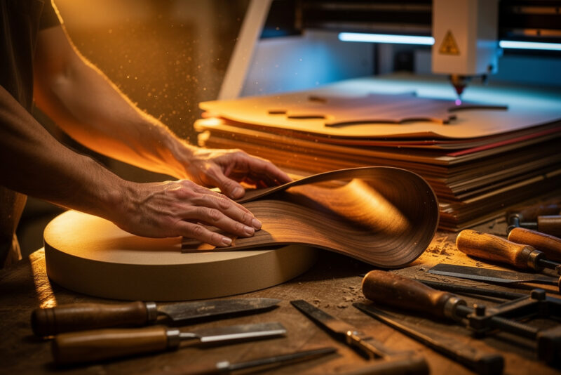Explorez les innovations et techniques du placage bois